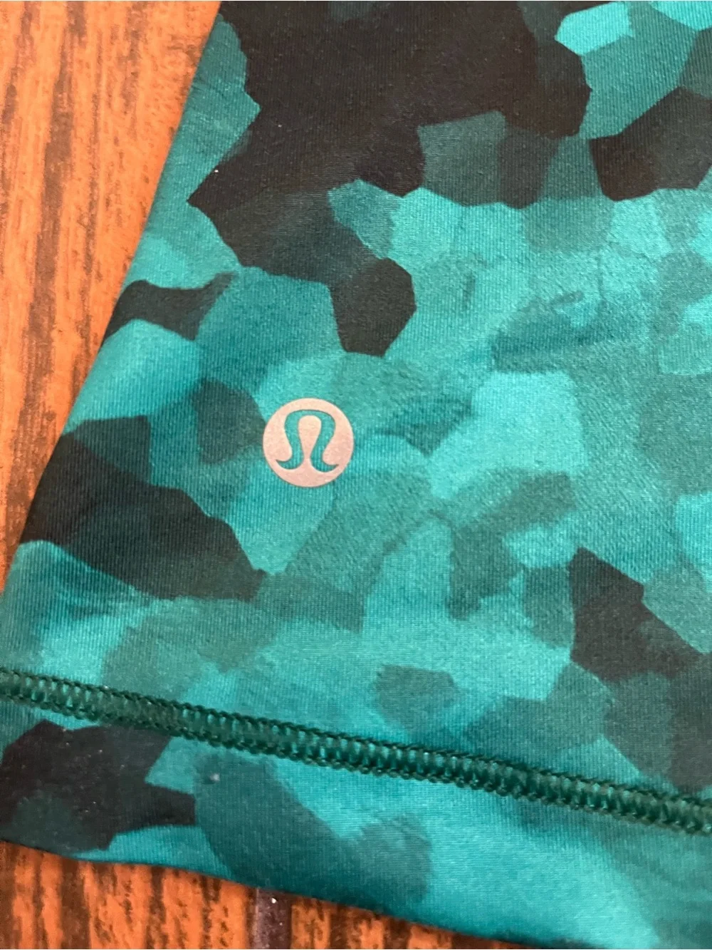 lululemon athletica One-Shoulder Teal Camo Tank